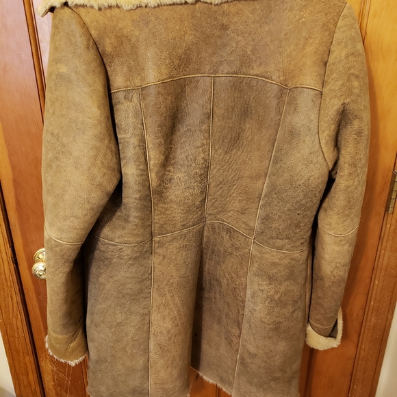 Women's shearling coat size large - Picture 2 of 10